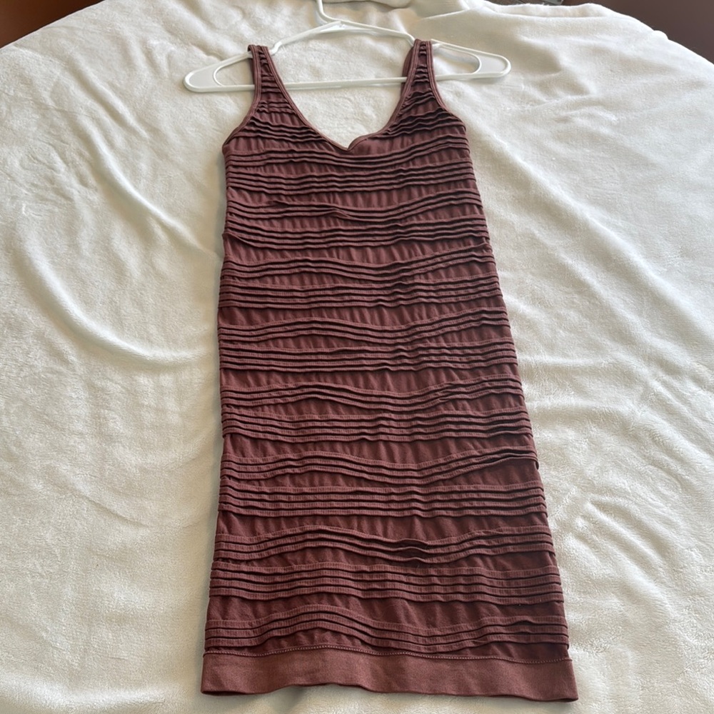 Brown Sleeveless Dress
